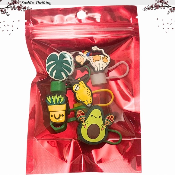 Cute Straw Topper Set - Picture 2 of 2